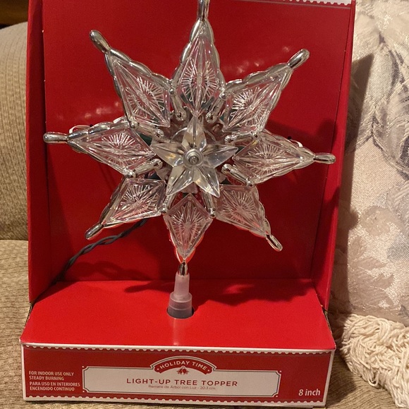 🌟NWT Holiday Time Light Up Star Tree Topper - Picture 3 of 11
